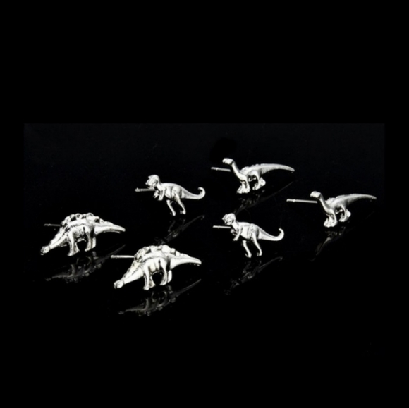 Adorable Dinosaur Earrings 3 Pairs - Picture 2 of 6